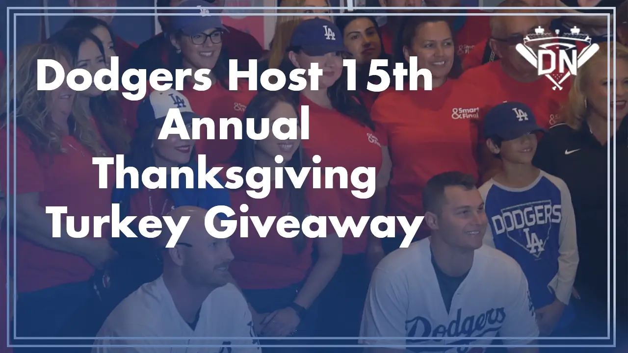 The Dodgers Host 15th Annual Thanksgiving Turkey Giveaway with Joc