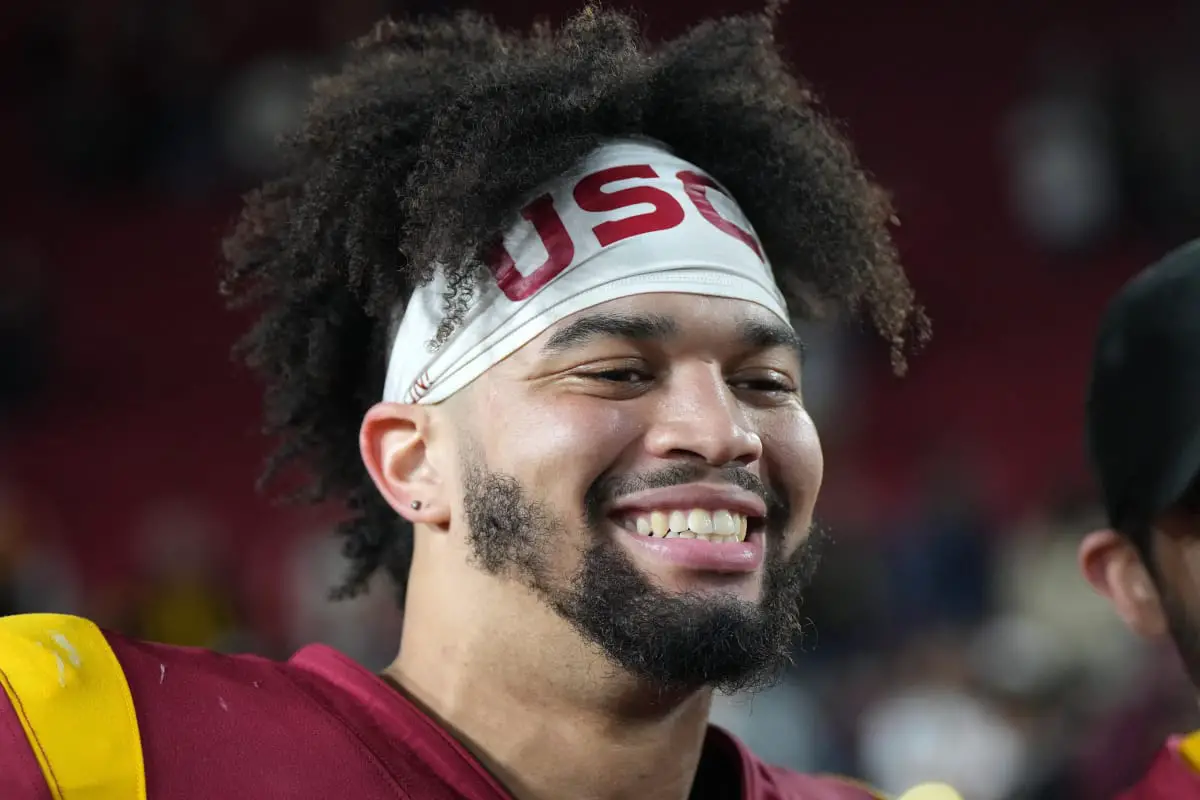 Look: USC's Caleb Williams Throws 50-yard Bomb To Tahj Washington In ...